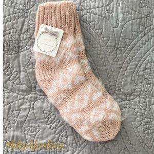 Anthropologie Pacey Fuzzy Crew Socks